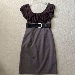 Brown professional dress